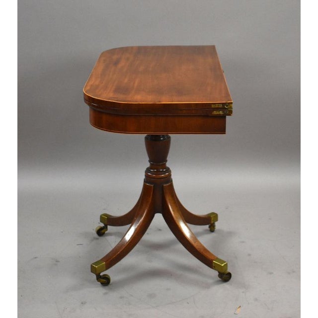 Regency Mahogany Card Table, 1810 For Sale - Image 6 of 12