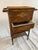 Antique Victorian Wicker Rattan Sewing Stand | Lift-Top Toile Lined, Two Drawers | Edwardian Work Table, 31in For Sale - Image 12 of 18