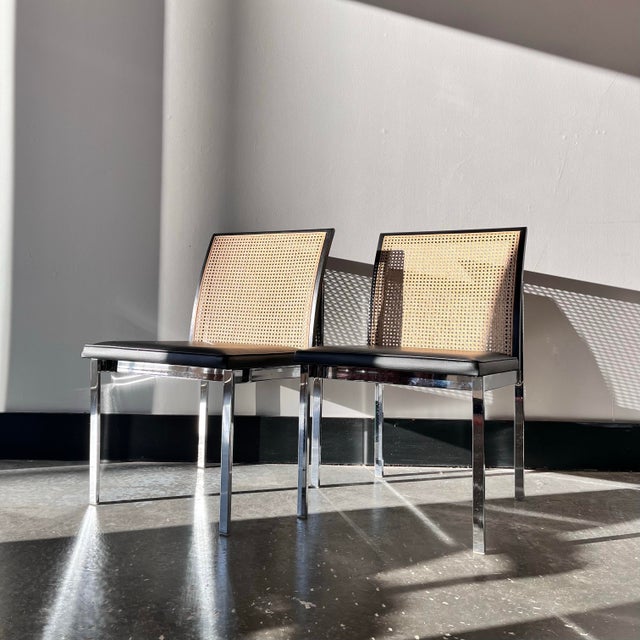 Paul McCobb Mid 20th Century Attributed to Paul McCobb Cane Back Dining Chairs For Sale - Image 4 of 5