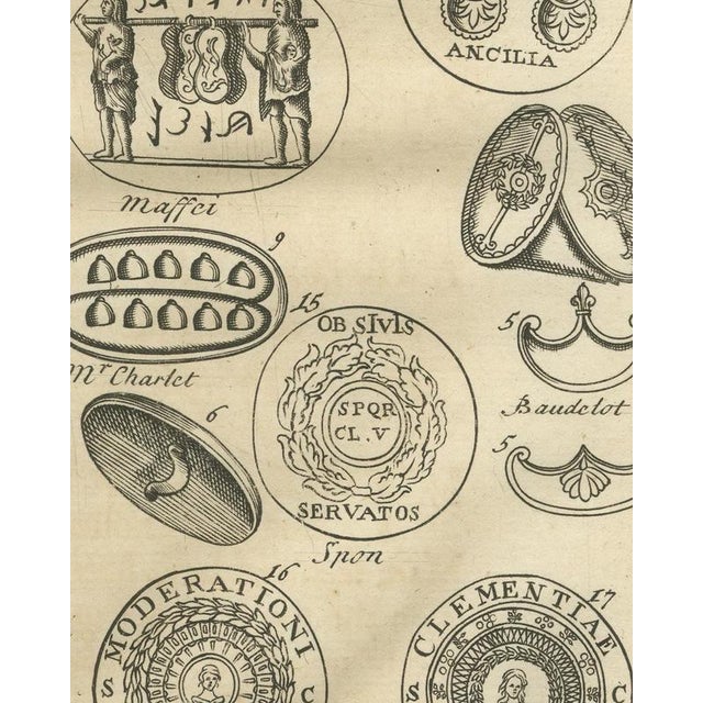 Montfaucon, Roman Shields, Ancilia and Military Coins with Trajans ...