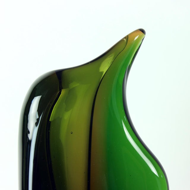 Sculptural Art Glass Vase by Mstišov Glassworks, Former Czechoslovakia, 1960s For Sale - Image 4 of 11