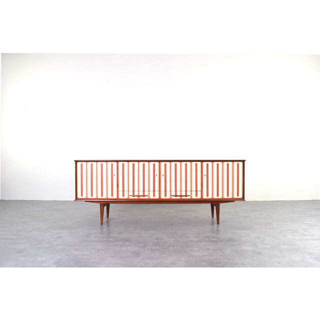 Mid-Century Modern Hand-Painted Teak Sideboard, 1960s For Sale - Image 17 of 17