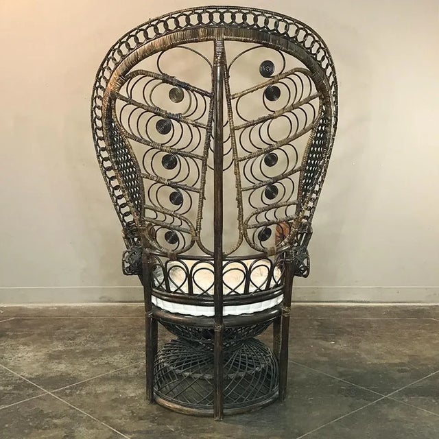 Antique Wicker Chair Circa 1920 For Sale - Image 4 of 12