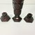Ruby Red 1970s Vintage Art Deco Depression Diamond Point Glass Centerpiece Candle Holders and Vase - Set of 3 For Sale - Image 8 of 12