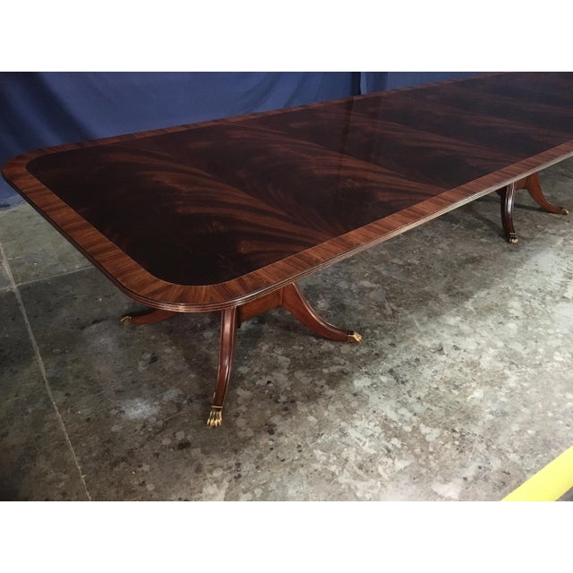 Mahogany Banquet Dining Table by Leighton Hall Made-To-Order For Sale - Image 11 of 12