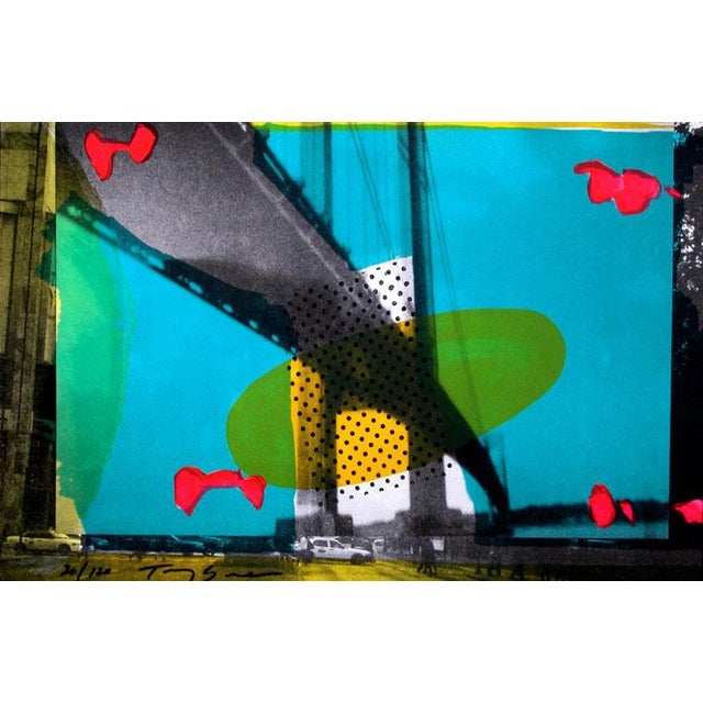 Tony Soulié, french artist born in 1955 Portail d'Or Original limited lithography printed on BFK Rives paper 400 gr Signed...