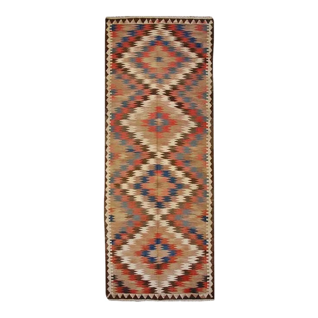 Early 20th Century Persian Kilim Runner For Sale
