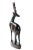 Mid-Century Modern Vintage Hand-Carved Hardwood Gazelle Figurine For Sale - Image 3 of 7