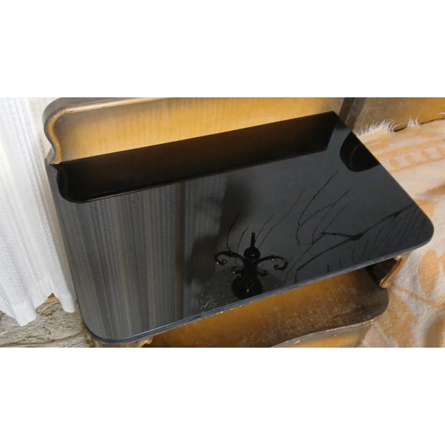 1930s 1930s Pair of Art Deco Nightstands For Sale - Image 5 of 13