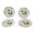 Vintage Dessert Plates Jardin Collection Godinger Ladybug Dragonfly Leaves - Set 4 For Sale