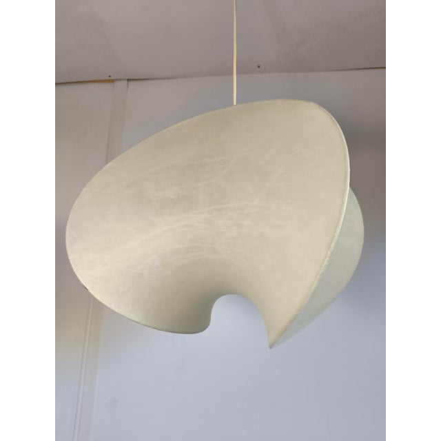 1960s Biomorphic Cocoon Pendant Lamp by Friedel Wauer for Goldkant, 1960s For Sale - Image 5 of 10