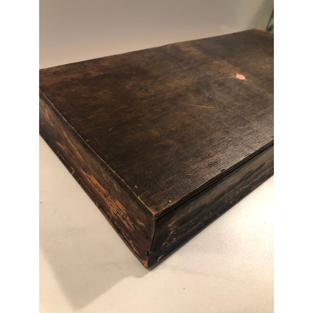 Coffee 1970s Pencil Reed Bamboo Oblong Tray For Sale - Image 8 of 9