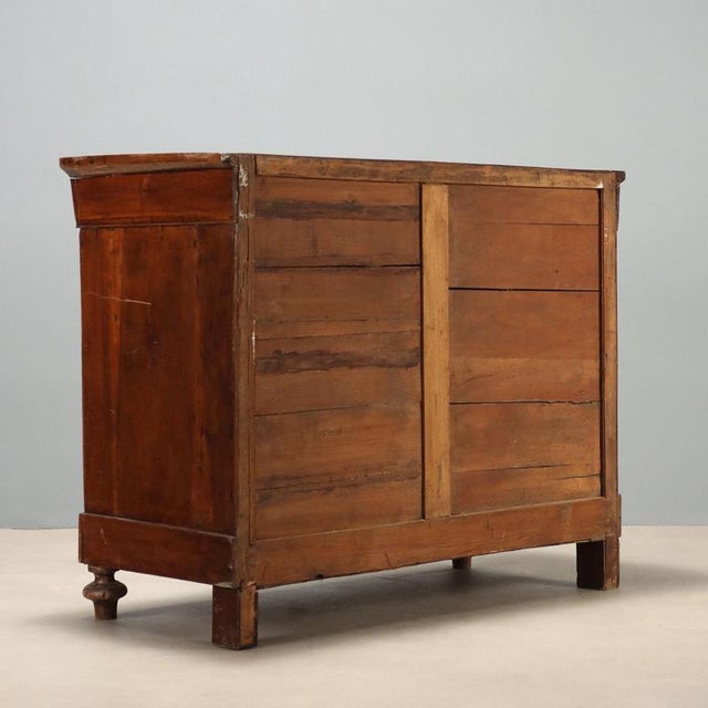 Louis Philippe Walnut Chest of Drawers, 19th Century For Sale - Image 11 of 12