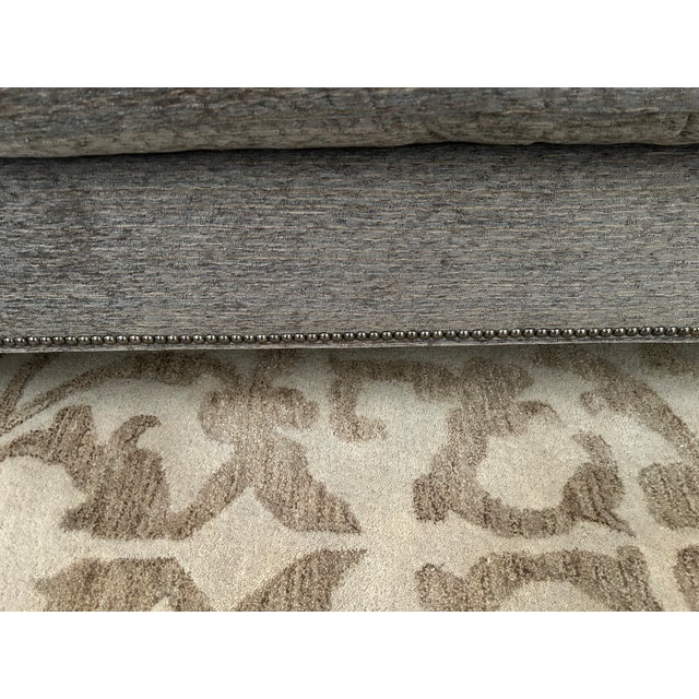 Slate Gray Bernhardt Furniture Hamilton Sofa For Sale - Image 8 of 12