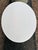 1970s Linen Wrapped Oval Nightstands or End Tables - Set of 2 For Sale - Image 10 of 14