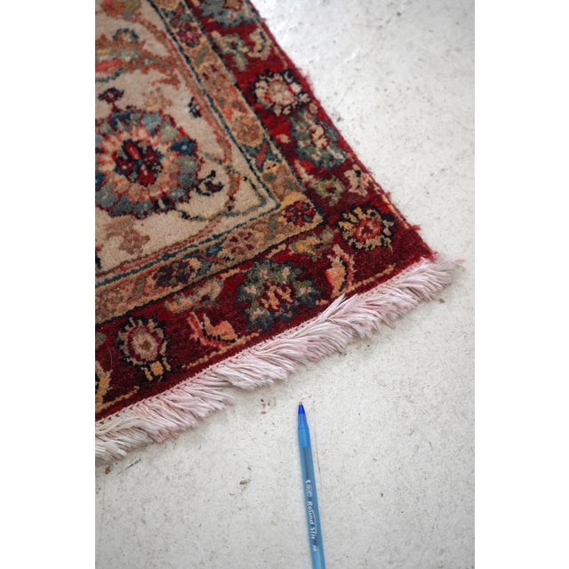 Hand Woven Blue Oriental Rug Approx. 8x8 For Sale - Image 10 of 10