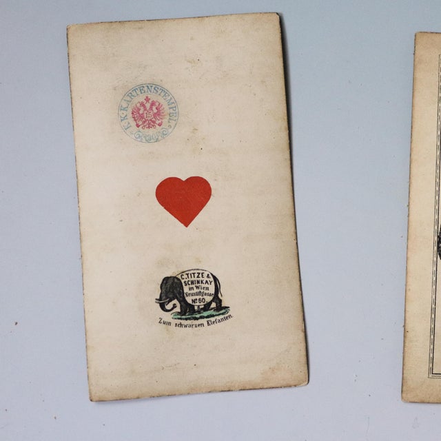 Antique Austrian C. Titze & Schinkay Tarock Playing Cards, Vienna, Circa 1880s For Sale - Image 4 of 17