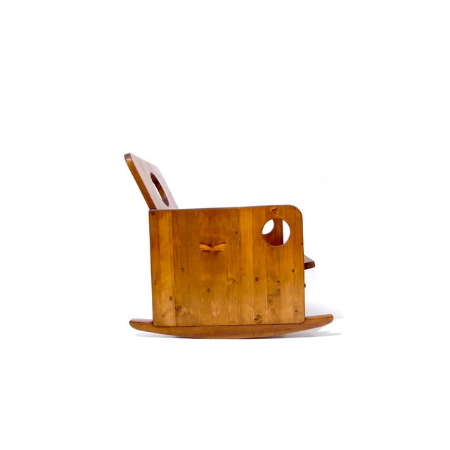 Brown Vintage Swedish Rocking Chair, 1960s For Sale - Image 8 of 18