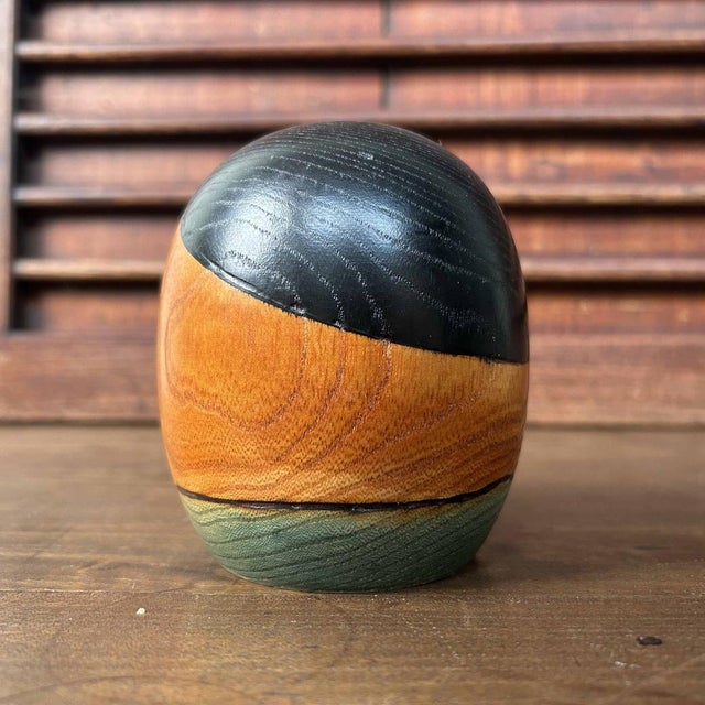 Vintage Japanese Kokeshi by Hajime Miyashita, 1970s For Sale - Image 9 of 11