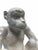 Vintage Hollywood Regency White Glazed Ceramic Monkey and Banana Cachepot Planter For Sale In West Palm - Image 6 of 7