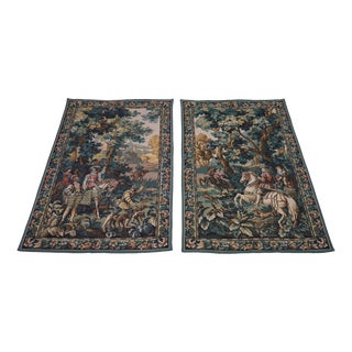 Pair Chadsforth Needlepoint Hanging Tapestry For Sale