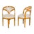 19th Century Biedermeier 19th Century Chairs with Ebonized Accents and New Upholstery, a Pair For Sale - Image 5 of 12