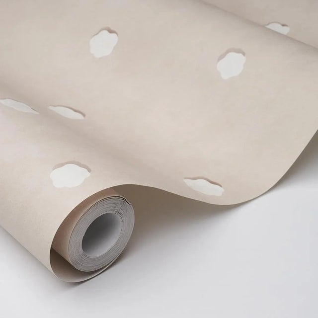 Schumacher SAMPLE - Schumacher x Backdrop Heavenly Bodies Wallpaper In Sand For Sale - Image 4 of 4