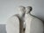 1980s Art Deco Style Belgian Stone Lovers Woman & Man Marbell Sculpture For Sale - Image 5 of 10