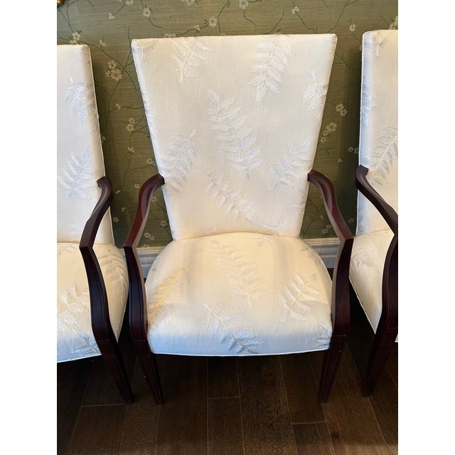 Early 21st Century Set of 4 Attributed to Hickory Furniture Living Room Fisk Chair For Sale - Image 5 of 7