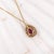Ruby Pendant W Earth Mined Diamonds in Solid 14k Yellow Gold Pear 7x5mm For Sale In Columbus - Image 6 of 6