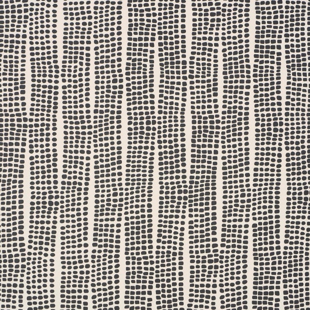 SAMPLE - Schumacher Noland Wallpaper In Carbon For Sale