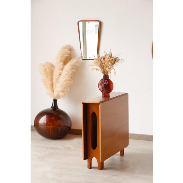 Scandinavian Drop-Leaf Table in Bendt Winge Teak and Beech, 1960s For Sale - Image 11 of 17