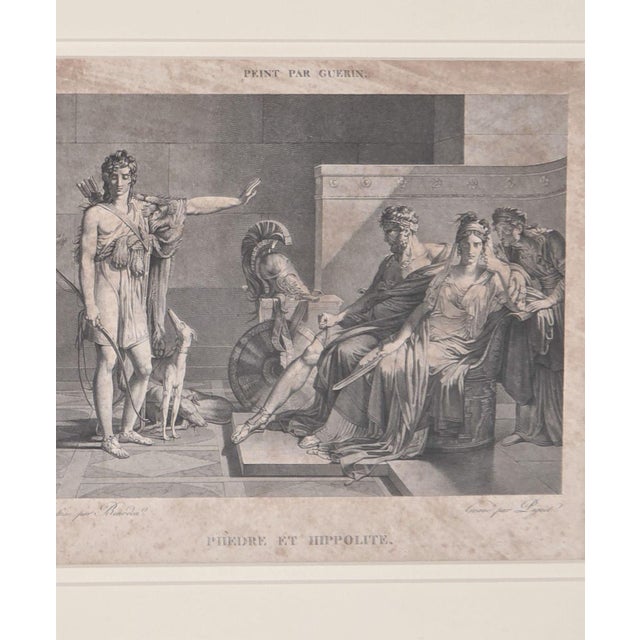 A print "Phèdre et Hippolite", France circa 1800.