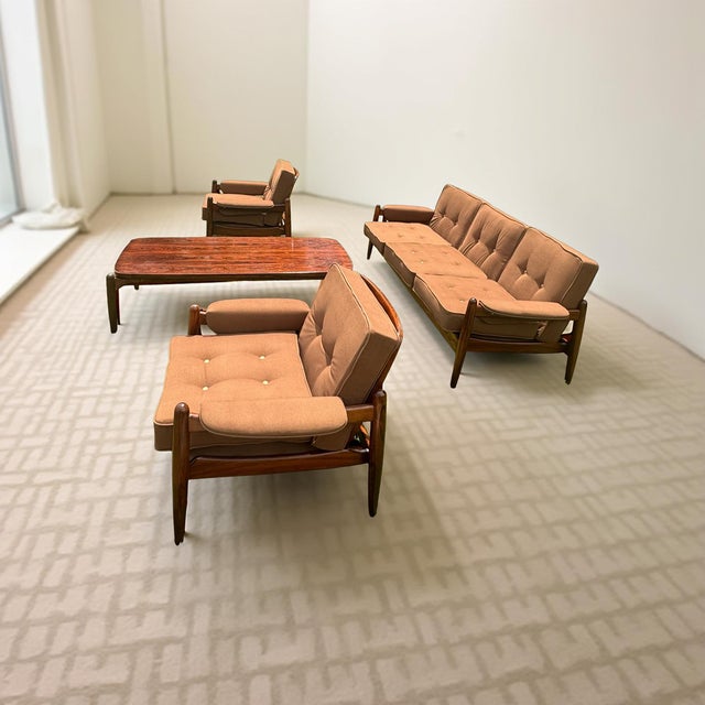 Wood Mid-Century Danish Modern Lounge Set in Rosewood by Arne Vodder, 1960s For Sale - Image 7 of 8