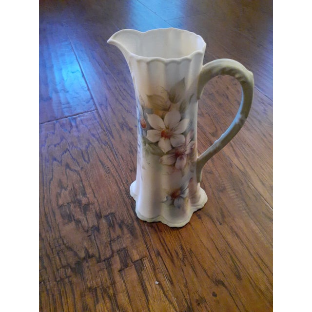1940s Hand-Painted Nippon Bone China Pitcher For Sale In Dallas - Image 6 of 6