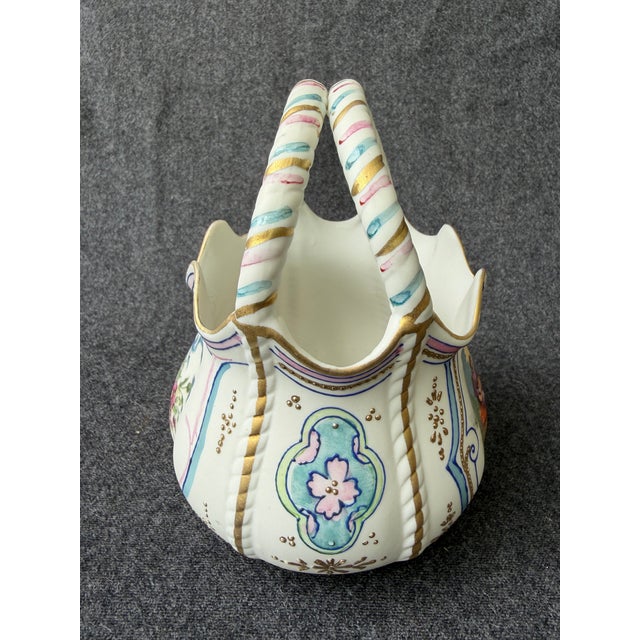Antique Royal Rudolstadt Bisque Basket For Sale In New York - Image 6 of 13