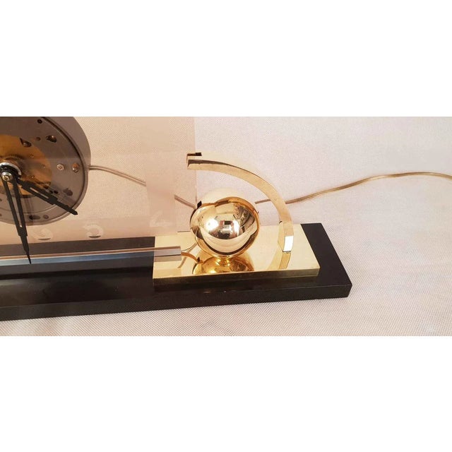 Large Art Deco Electric Clock, 1930s For Sale - Image 12 of 13