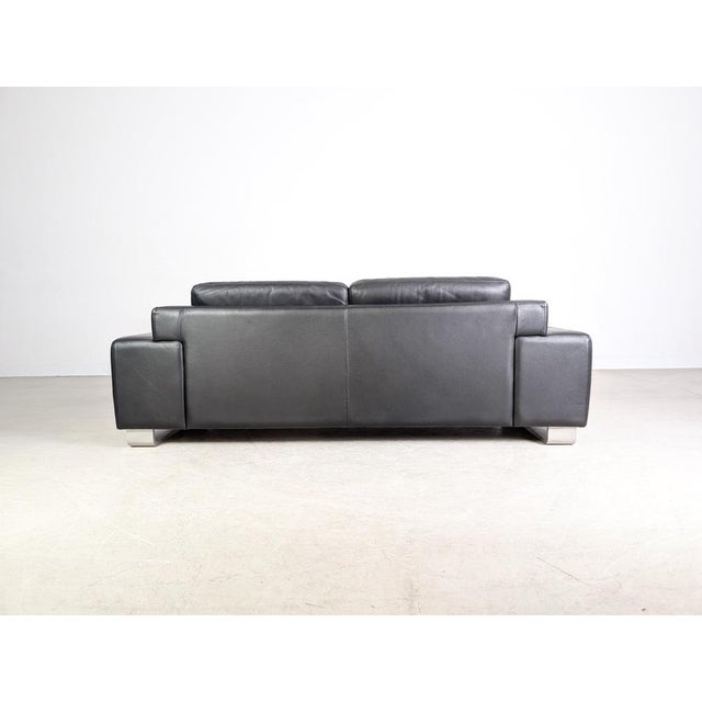 Vintage Leather 2-Seater Sofa from Roche Bobois For Sale - Image 5 of 11