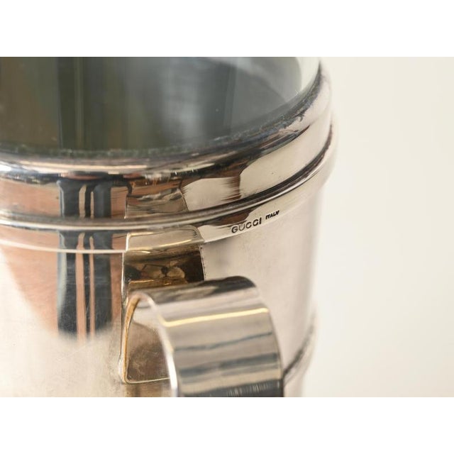 Silver-Plated Carafe with Crystal Insert from Gucci, Italy, 1970s For Sale - Image 6 of 17