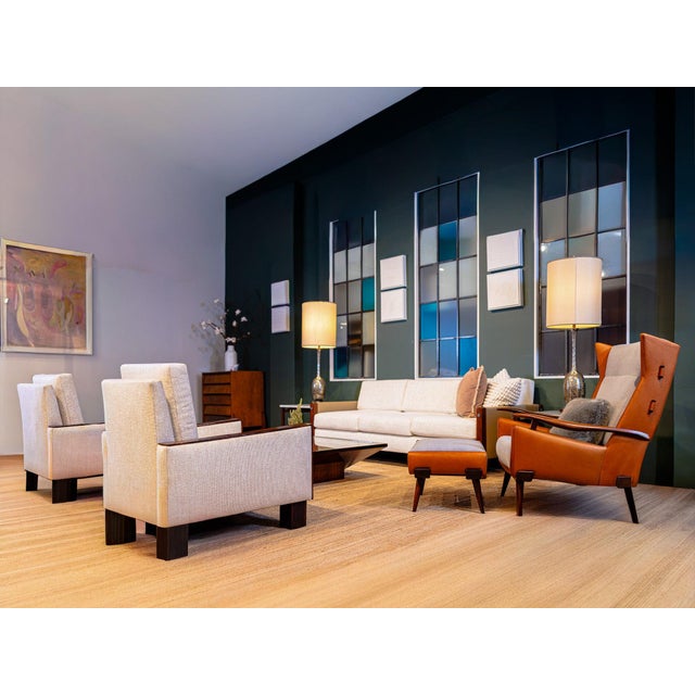 Designed in the 1950s by Jorge Zalszupin and produced by his São Paulo workshop L’Atelier, this rare Bergère lounge chair...