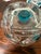 Floride Crystal and Turquoise Whiskey Tumblers and Assiette from Lalique, 1960, Set of 7 For Sale - Image 6 of 8