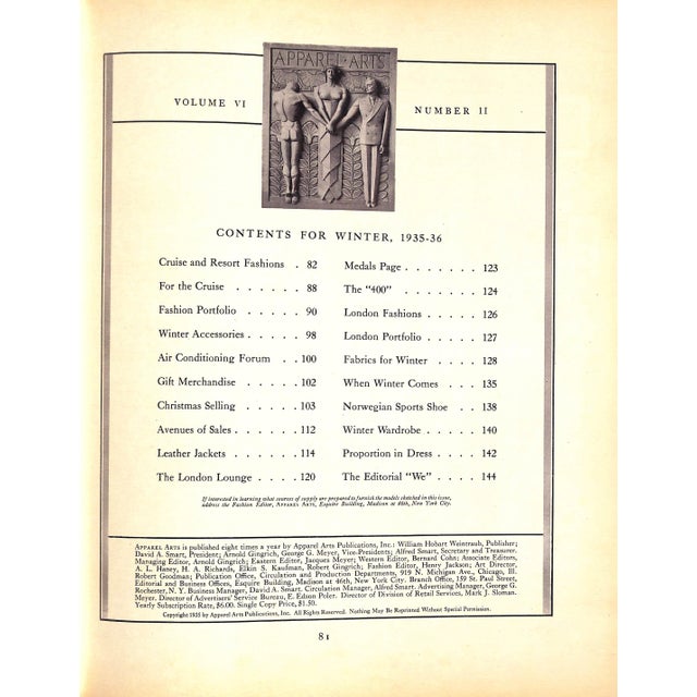 Apparel Arts Winter 1935-36 For Sale - Image 4 of 18