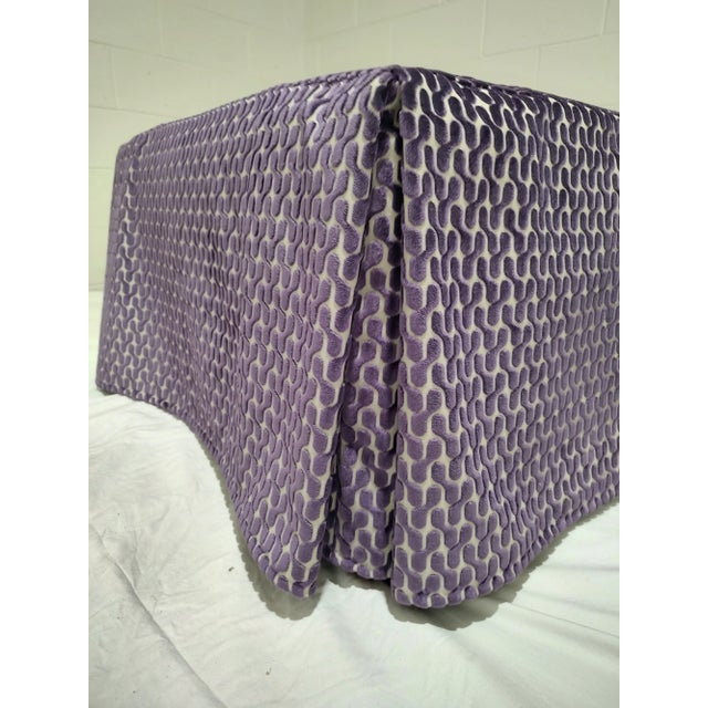 Henredon Henredon Ottoman- Newly Upholstered, Vintage 90s For Sale - Image 4 of 13