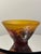 Wine Emile Gallé (France 1846-1904) Cameo Glass Magnolia Bowl, Acid-Etched and Wheel-Carved Amber and Burgundy Glass, Signed Galle C. 1900 For Sale - Image 8 of 11