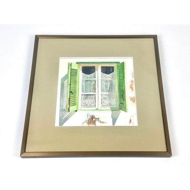 F. John Owen, Shutters, 1984, Watercolour For Sale - Image 10 of 10