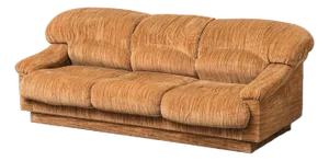 3-Seater Sofa in Brown Fabric, 1970s