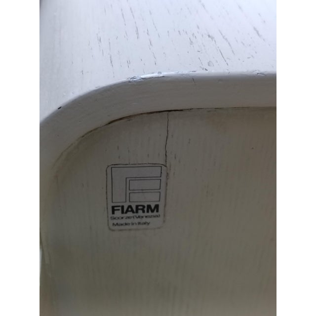 1970s White Wooden Bench with Storage Compartment by Carlo De Carli for Fiarm, Italy, 1970s For Sale - Image 5 of 6