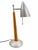 Light Gray 1970s Mid-Century Modern Hardwood Directional Table Lamp With Adjustable Bar & Conical Shade For Sale - Image 8 of 8
