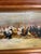 Textile Framed Oil on Canvas of Chickens "Bottom of Hen Party" by Trevor James, 20th Century For Sale - Image 7 of 10