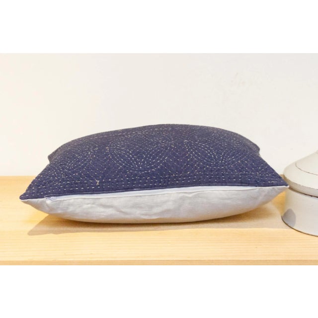 1990s Indivar Hand-Stitched Pillow Cover For Sale - Image 5 of 7